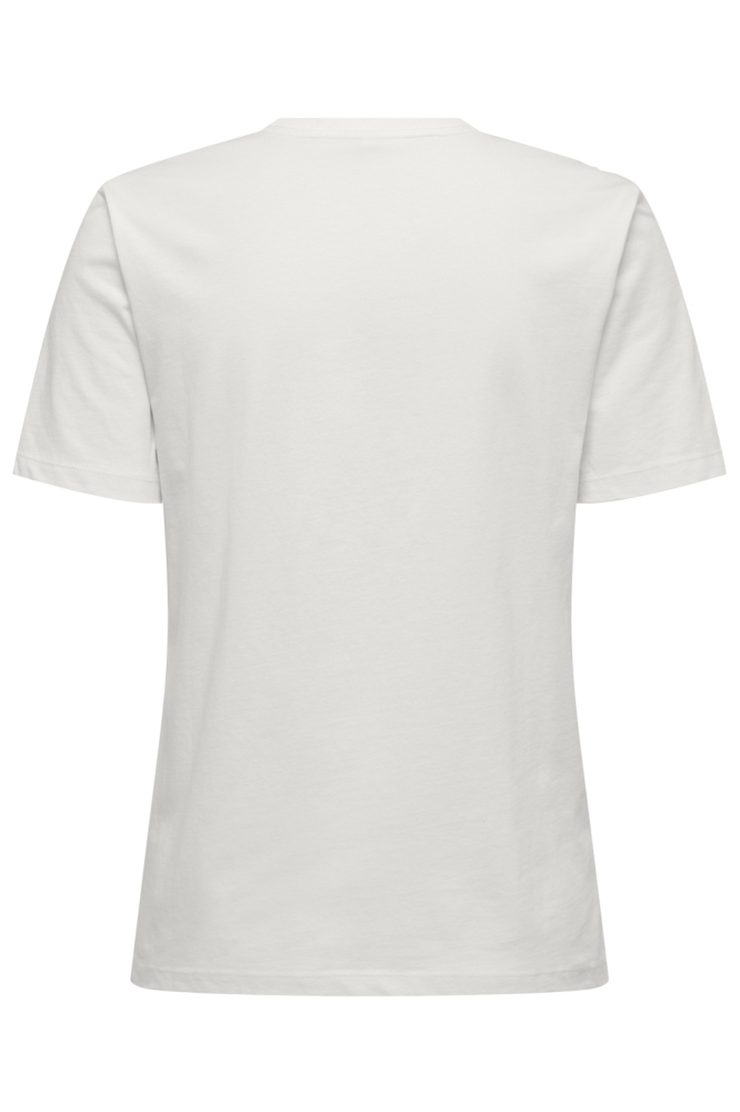 ONLKITA S/S SHELL T-SHIRT BOX CS JR 15367802 CLOUD DANCER/SEASHELL S